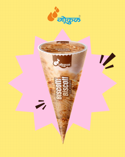 Biscotti Biscoff Ice Cream  CONE