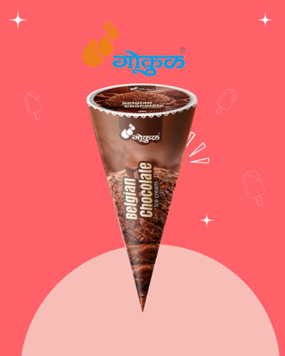 Belgian Chocolate Ice Cream  CONE